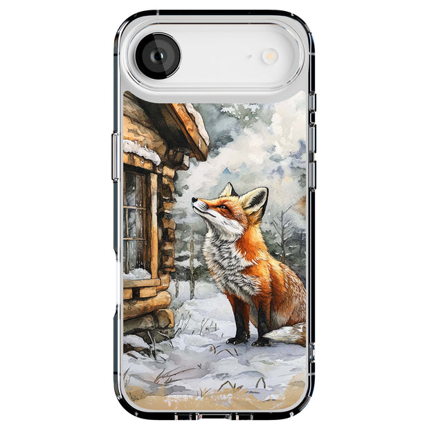 Winter Snow Fox Tough Cases For Apple iPhone (17, 16, 15, 14, 13, 12, 11, X, SE, 8, 7/ Air, Plus, Pro, Max, Mini, XR, XS), Print in USA