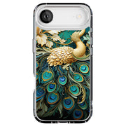Peacock Feather Tough Cases For Apple iPhone (17, 16, 15, 14, 13, 12, 11, X, SE, 8, 7/ Air, Plus, Pro, Max, Mini, XR, XS), Print in USA