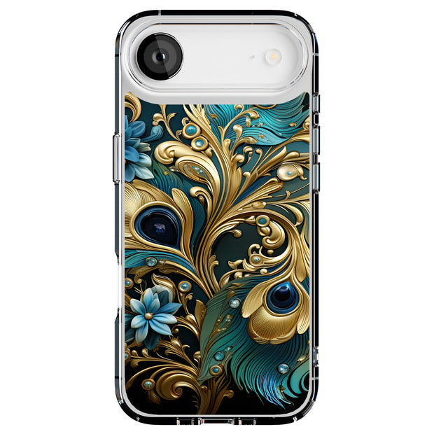 Jewel Feather 2 Tough Cases For Apple iPhone (17, 16, 15, 14, 13, 12, 11, X, SE, 8, 7/ Air, Plus, Pro, Max, Mini, XR, XS), Print in USA