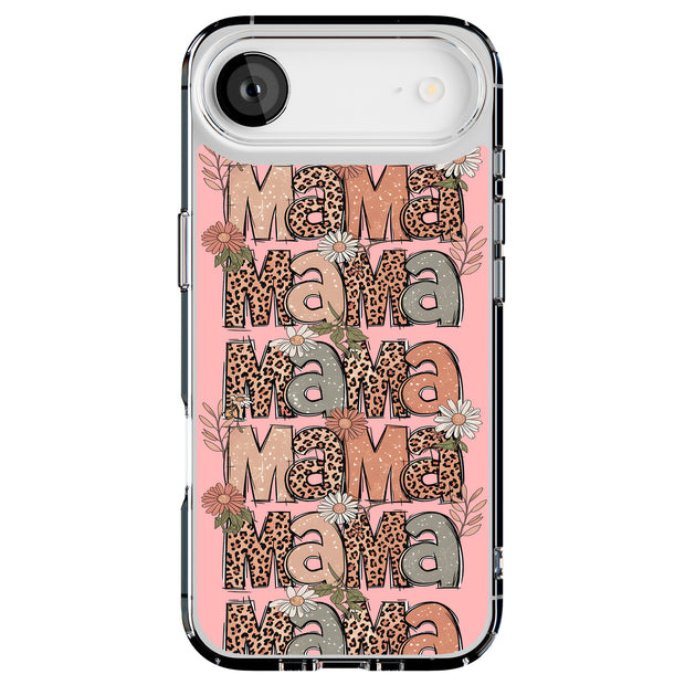 Leopard Mama 2 Tough Cases For Apple iPhone (17, 16, 15, 14, 13, 12, 11, X, SE, 8, 7/ Air, Plus, Pro, Max, Mini, XR, XS), Print in USA