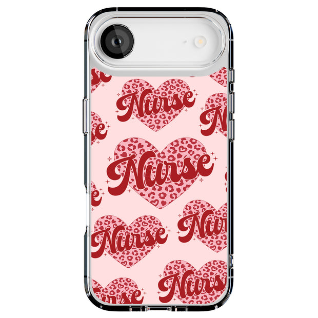 Nurse Leopard Tough Cases For Apple iPhone (17, 16, 15, 14, 13, 12, 11, X, SE, 8, 7/ Air, Plus, Pro, Max, Mini, XR, XS), Print in USA