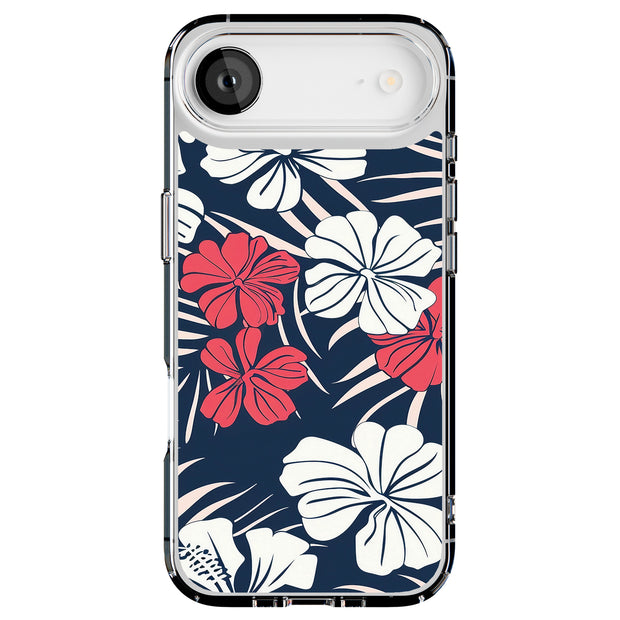 Floral Hawaii 2 Tough Cases For Apple iPhone (17, 16, 15, 14, 13, 12, 11, X, SE, 8, 7/ Air, Plus, Pro, Max, Mini, XR, XS), Print in USA