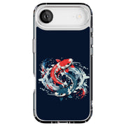 Yin Yang Koi Tough Cases For Apple iPhone (17, 16, 15, 14, 13, 12, 11, X, SE, 8, 7/ Air, Plus, Pro, Max, Mini, XR, XS), Print in USA