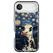 Cow Night 2 Tough Cases For Apple iPhone (17, 16, 15, 14, 13, 12, 11, X, SE, 8, 7/ Air, Plus, Pro, Max, Mini, XR, XS), Print in USA