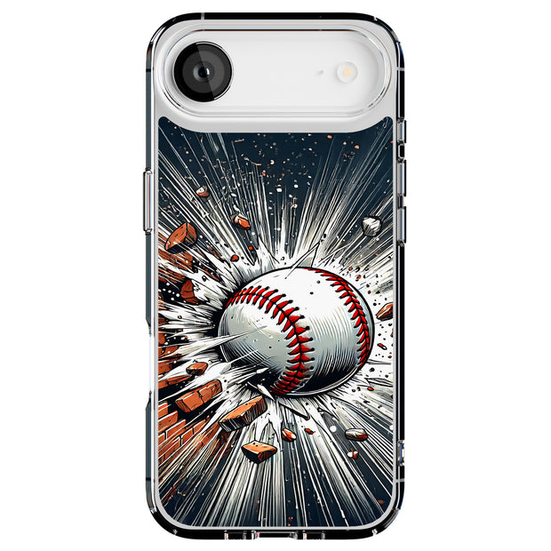Baseball Smash Tough Cases For Apple iPhone (17, 16, 15, 14, 13, 12, 11, X, SE, 8, 7/ Air, Plus, Pro, Max, Mini, XR, XS), Print in USA