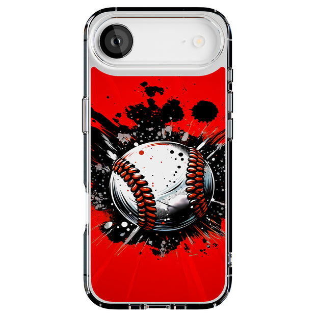 Baseball Crash Tough Cases For Apple iPhone (17, 16, 15, 14, 13, 12, 11, X, SE, 8, 7/ Air, Plus, Pro, Max, Mini, XR, XS), Print in USA