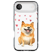 Shiba Inu Love Tough Cases For Apple iPhone (17, 16, 15, 14, 13, 12, 11, X, SE, 8, 7/ Air, Plus, Pro, Max, Mini, XR, XS), Print in USA