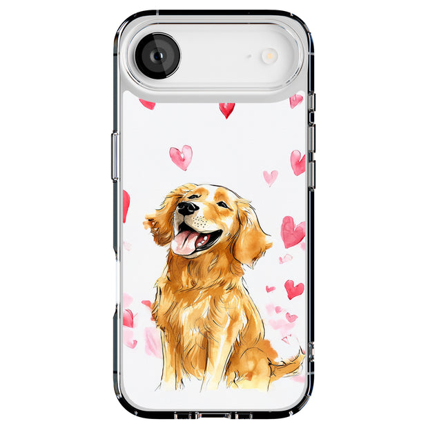 Golden Retriever Tough Cases For Apple iPhone (17, 16, 15, 14, 13, 12, 11, X, SE, 8, 7/ Air, Plus, Pro, Max, Mini, XR, XS), Print in USA