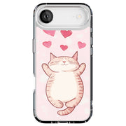 Cute Sleepy Cat Tough Cases For Apple iPhone (17, 16, 15, 14, 13, 12, 11, X, SE, 8, 7/ Air, Plus, Pro, Max, Mini, XR, XS), Print in USA