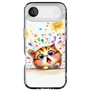 Surprised Cat Tough Cases For Apple iPhone (17, 16, 15, 14, 13, 12, 11, X, SE, 8, 7/ Air, Plus, Pro, Max, Mini, XR, XS), Print in USA
