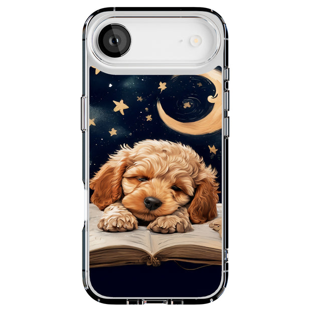 Sleepy Cockapoo Tough Cases For Apple iPhone (17, 16, 15, 14, 13, 12, 11, X, SE, 8, 7/ Air, Plus, Pro, Max, Mini, XR, XS), Print in USA