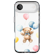 Bear Balloons Tough Cases For Apple iPhone (17, 16, 15, 14, 13, 12, 11, X, SE, 8, 7/ Air, Plus, Pro, Max, Mini, XR, XS), Print in USA