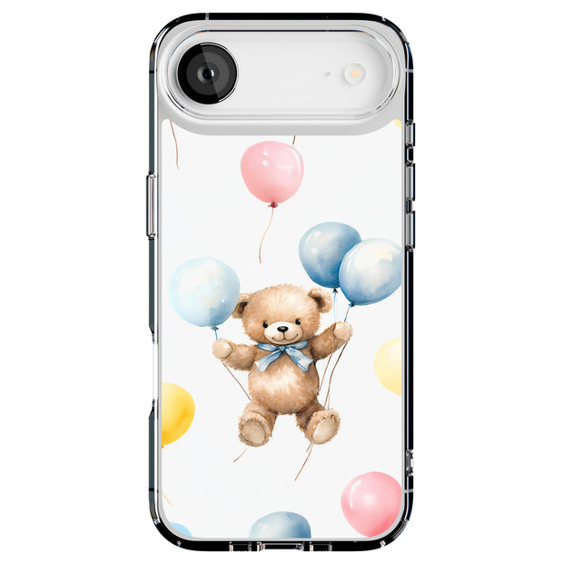 Bear Balloons Tough Cases For Apple iPhone (17, 16, 15, 14, 13, 12, 11, X, SE, 8, 7/ Air, Plus, Pro, Max, Mini, XR, XS), Print in USA