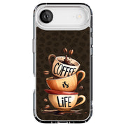 Coffee is Life Tough Cases For Apple iPhone (17, 16, 15, 14, 13, 12, 11, X, SE, 8, 7/ Air, Plus, Pro, Max, Mini, XR, XS), Print in USA