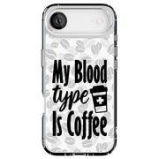 Coffee Blood Tough Cases For Apple iPhone (17, 16, 15, 14, 13, 12, 11, X, SE, 8, 7/ Air, Plus, Pro, Max, Mini, XR, XS), Print in USA