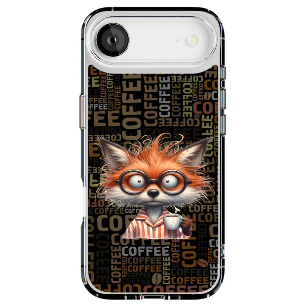 Need Coffee Fox Tough Cases For Apple iPhone (17, 16, 15, 14, 13, 12, 11, X, SE, 8, 7/ Air, Plus, Pro, Max, Mini, XR, XS), Print in USA
