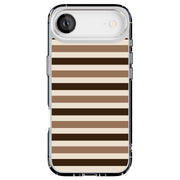 Coffee Stripes Tough Cases For Apple iPhone (17, 16, 15, 14, 13, 12, 11, X, SE, 8, 7/ Air, Plus, Pro, Max, Mini, XR, XS), Print in USA