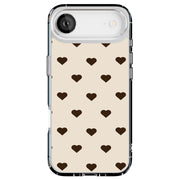 Coffee Hearts Tough Cases For Apple iPhone (17, 16, 15, 14, 13, 12, 11, X, SE, 8, 7/ Air, Plus, Pro, Max, Mini, XR, XS), Print in USA