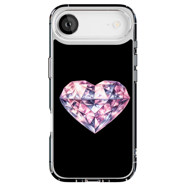 Heart Diamond 2 Tough Cases For Apple iPhone (17, 16, 15, 14, 13, 12, 11, X, SE, 8, 7/ Air, Plus, Pro, Max, Mini, XR, XS), Print in USA