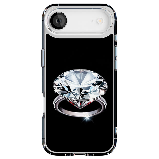 Diamond Ring 1 Tough Cases For Apple iPhone (17, 16, 15, 14, 13, 12, 11, X, SE, 8, 7/ Air, Plus, Pro, Max, Mini, XR, XS), Print in USA