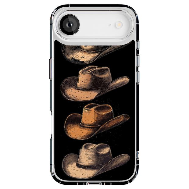 Cowboy Hats 1 Tough Cases For Apple iPhone (17, 16, 15, 14, 13, 12, 11, X, SE, 8, 7/ Air, Plus, Pro, Max, Mini, XR, XS), Print in USA