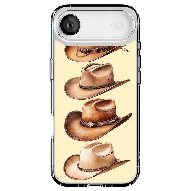 Cowboy Hats 2 Tough Cases For Apple iPhone (17, 16, 15, 14, 13, 12, 11, X, SE, 8, 7/ Air, Plus, Pro, Max, Mini, XR, XS), Print in USA