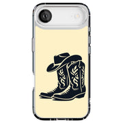 Cowboy Hat Boot Tough Cases For Apple iPhone (17, 16, 15, 14, 13, 12, 11, X, SE, 8, 7/ Air, Plus, Pro, Max, Mini, XR, XS), Print in USA