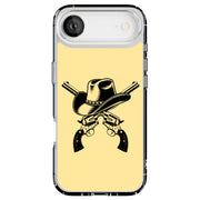 Cowboy Hat Guns Tough Cases For Apple iPhone (17, 16, 15, 14, 13, 12, 11, X, SE, 8, 7/ Air, Plus, Pro, Max, Mini, XR, XS), Print in USA