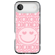 Smile Pink XO Tough Cases For Apple iPhone (17, 16, 15, 14, 13, 12, 11, X, SE, 8, 7/ Air, Plus, Pro, Max, Mini, XR, XS), Print in USA