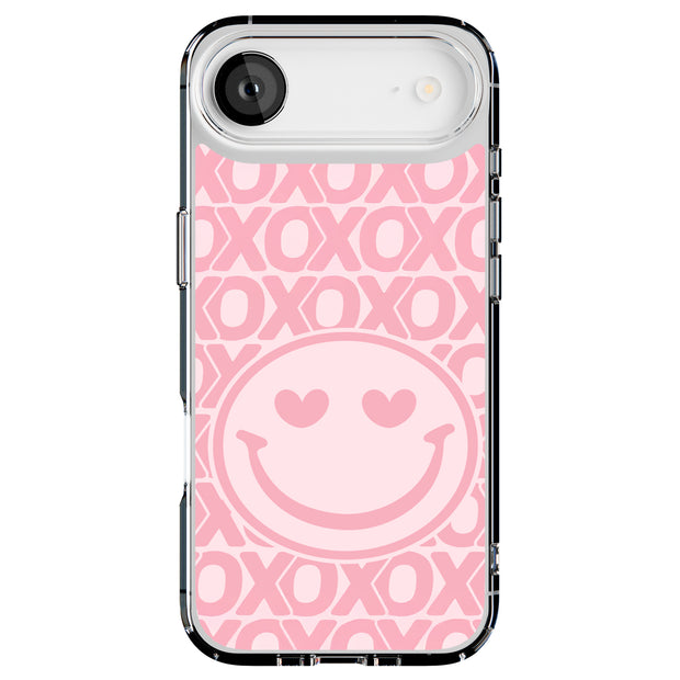 Smile Pink XO Tough Cases For Apple iPhone (17, 16, 15, 14, 13, 12, 11, X, SE, 8, 7/ Air, Plus, Pro, Max, Mini, XR, XS), Print in USA