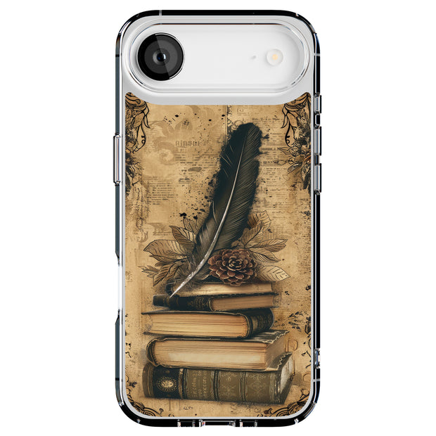 Vintage Paper B Tough Cases For Apple iPhone (17, 16, 15, 14, 13, 12, 11, X, SE, 8, 7/ Air, Plus, Pro, Max, Mini, XR, XS), Print in USA