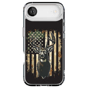 USA Flag Deer 1 Tough Cases For Apple iPhone (17, 16, 15, 14, 13, 12, 11, X, SE, 8, 7/ Air, Plus, Pro, Max, Mini, XR, XS), Print in USA
