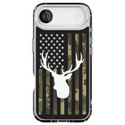 USA Flag Deer 2 Tough Cases For Apple iPhone (17, 16, 15, 14, 13, 12, 11, X, SE, 8, 7/ Air, Plus, Pro, Max, Mini, XR, XS), Print in USA