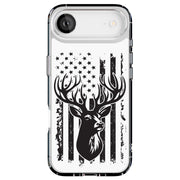 USA Flag Deer 3 Tough Cases For Apple iPhone (17, 16, 15, 14, 13, 12, 11, X, SE, 8, 7/ Air, Plus, Pro, Max, Mini, XR, XS), Print in USA