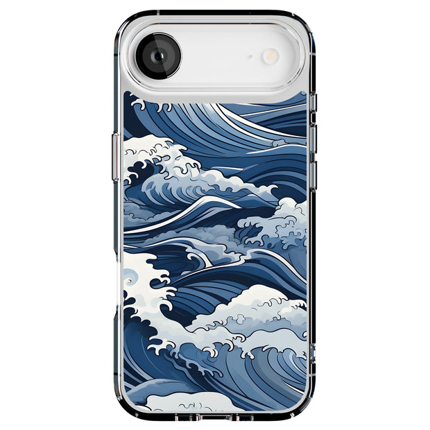 Japanese Wave 1 Tough Cases For Apple iPhone (17, 16, 15, 14, 13, 12, 11, X, SE, 8, 7/ Air, Plus, Pro, Max, Mini, XR, XS), Print in USA