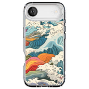 Japanese Wave 2 Tough Cases For Apple iPhone (17, 16, 15, 14, 13, 12, 11, X, SE, 8, 7/ Air, Plus, Pro, Max, Mini, XR, XS), Print in USA