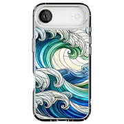 Glass Wave 1 Tough Cases For Apple iPhone (17, 16, 15, 14, 13, 12, 11, X, SE, 8, 7/ Air, Plus, Pro, Max, Mini, XR, XS), Print in USA