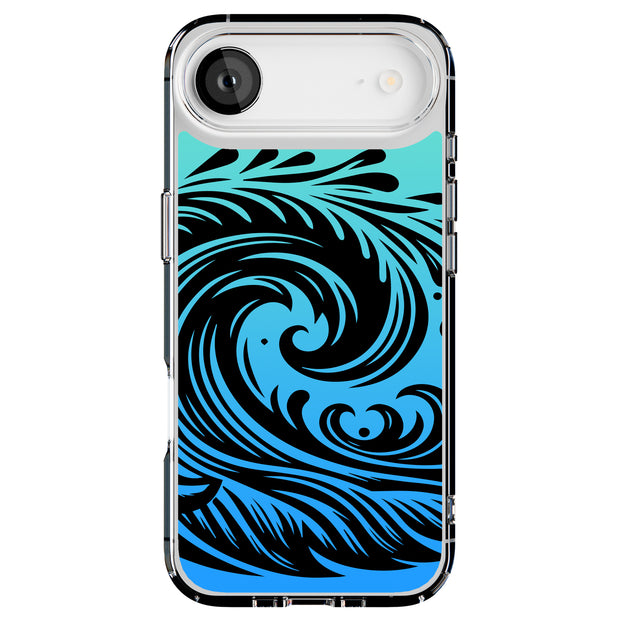Line Art Waves Tough Cases For Apple iPhone (17, 16, 15, 14, 13, 12, 11, X, SE, 8, 7/ Air, Plus, Pro, Max, Mini, XR, XS), Print in USA