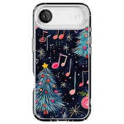 Xmas Music Note Tough Cases For Apple iPhone (17, 16, 15, 14, 13, 12, 11, X, SE, 8, 7/ Air, Plus, Pro, Max, Mini, XR, XS), Print in USA