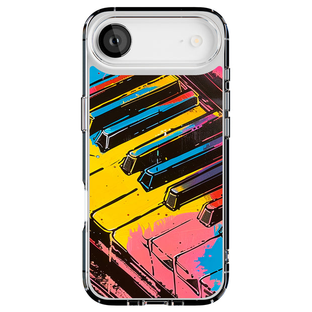 Color Piano Key Tough Cases For Apple iPhone (17, 16, 15, 14, 13, 12, 11, X, SE, 8, 7/ Air, Plus, Pro, Max, Mini, XR, XS), Print in USA