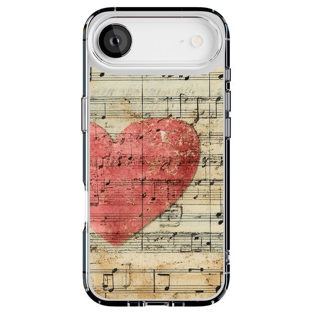 Music Hearts Tough Cases For Apple iPhone (17, 16, 15, 14, 13, 12, 11, X, SE, 8, 7/ Air, Plus, Pro, Max, Mini, XR, XS), Print in USA