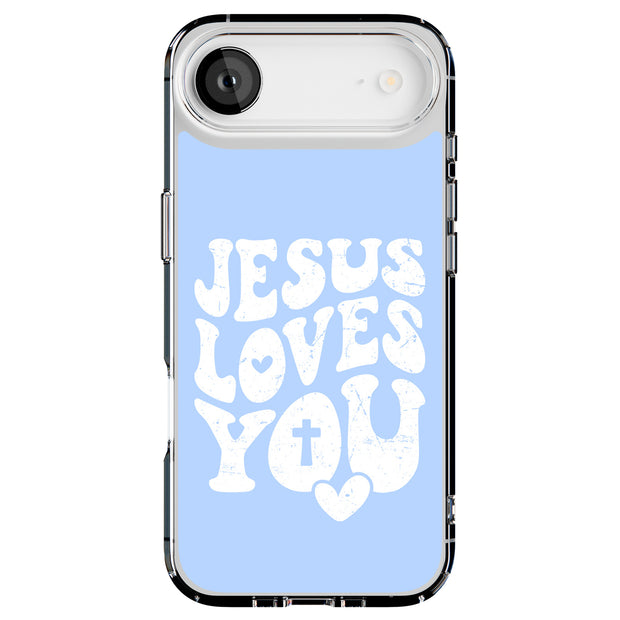 Jesus Love U 1 Tough Cases For Apple iPhone (17, 16, 15, 14, 13, 12, 11, X, SE, 8, 7/ Air, Plus, Pro, Max, Mini, XR, XS), Print in USA