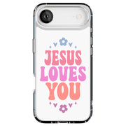 Jesus Love U 2 Tough Cases For Apple iPhone (17, 16, 15, 14, 13, 12, 11, X, SE, 8, 7/ Air, Plus, Pro, Max, Mini, XR, XS), Print in USA