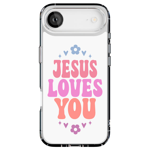 Jesus Love U 2 Tough Cases For Apple iPhone (17, 16, 15, 14, 13, 12, 11, X, SE, 8, 7/ Air, Plus, Pro, Max, Mini, XR, XS), Print in USA