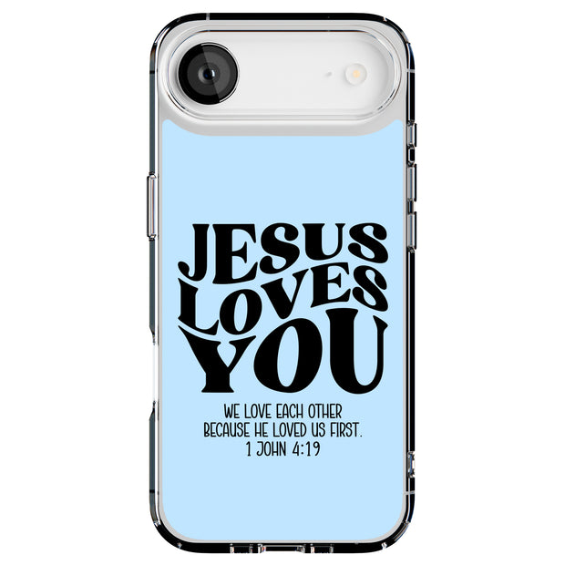 Jesus Love U 4 Tough Cases For Apple iPhone (17, 16, 15, 14, 13, 12, 11, X, SE, 8, 7/ Air, Plus, Pro, Max, Mini, XR, XS), Print in USA