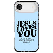 Jesus Love U 4 Tough Cases For Apple iPhone (17, 16, 15, 14, 13, 12, 11, X, SE, 8, 7/ Air, Plus, Pro, Max, Mini, XR, XS), Print in USA