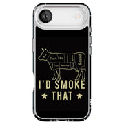 I'd Smoke Cow Tough Cases For Apple iPhone (17, 16, 15, 14, 13, 12, 11, X, SE, 8, 7/ Air, Plus, Pro, Max, Mini, XR, XS), Print in USA