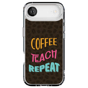 Coffee Teach Tough Cases For Apple iPhone (17, 16, 15, 14, 13, 12, 11, X, SE, 8, 7/ Air, Plus, Pro, Max, Mini, XR, XS), Print in USA