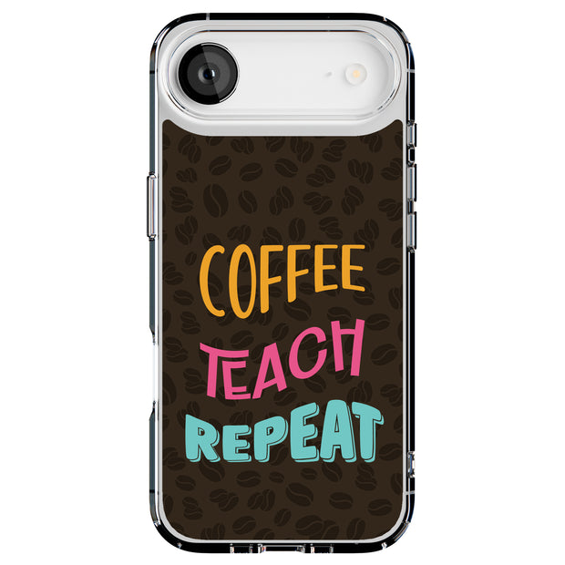 Coffee Teach Tough Cases For Apple iPhone (17, 16, 15, 14, 13, 12, 11, X, SE, 8, 7/ Air, Plus, Pro, Max, Mini, XR, XS), Print in USA