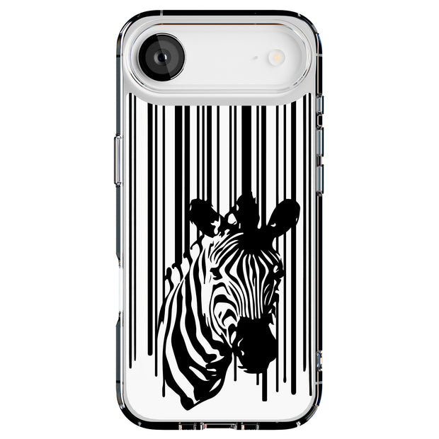 Zebra Bar Code Tough Cases For Apple iPhone (17, 16, 15, 14, 13, 12, 11, X, SE, 8, 7/ Air, Plus, Pro, Max, Mini, XR, XS), Print in USA